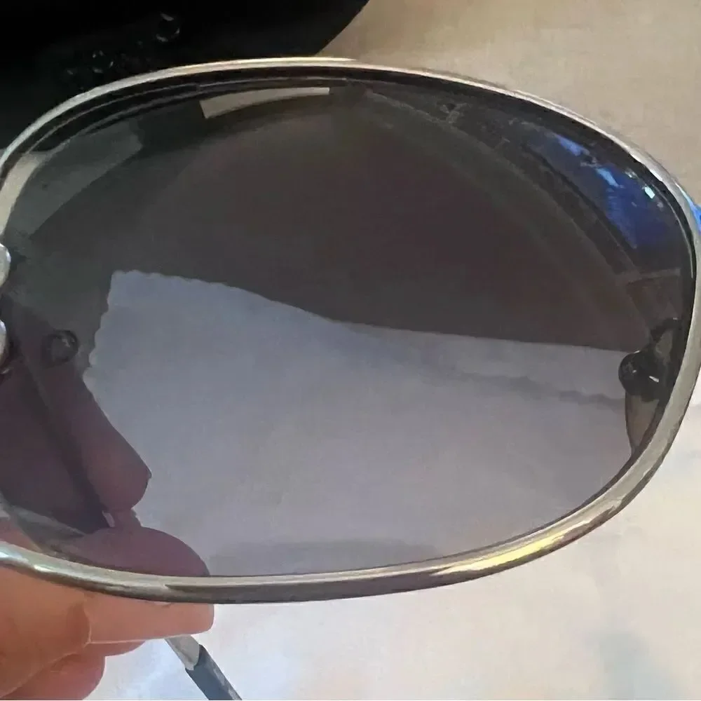 Mont Blanc Sunglasses MB318S Women Dark Gray Gunmetal Rectangular 60-17 135 mm
